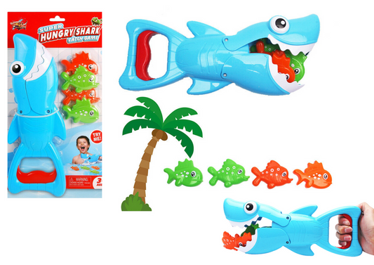 Jogo de banho caçador de tubarões azul
