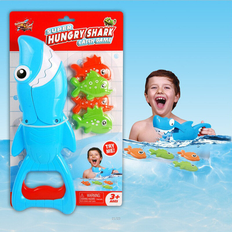 Jogo de banho caçador de tubarões azul