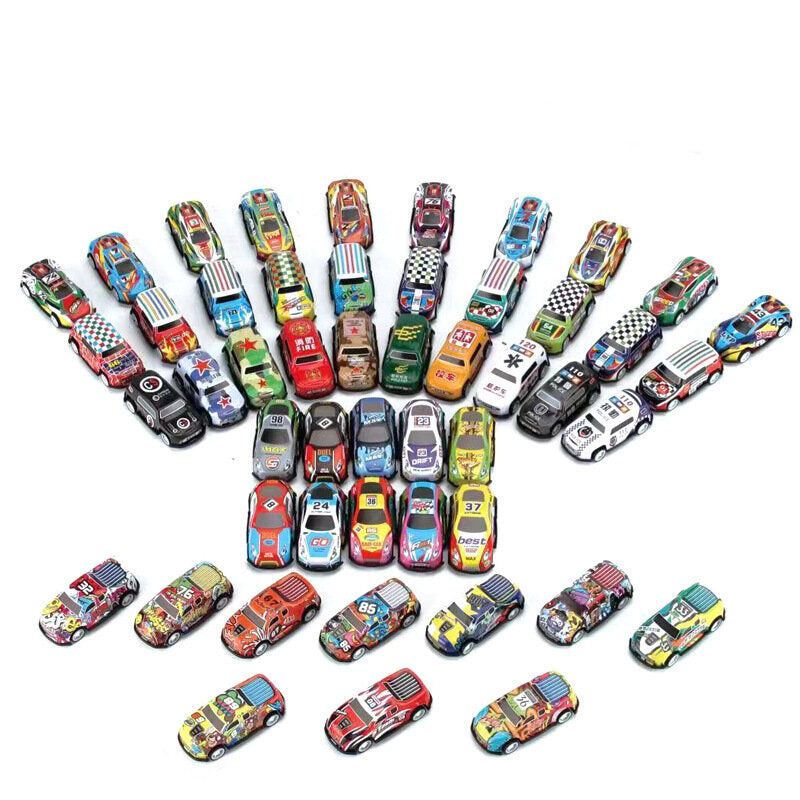 Conjunto de carros com tração colorido 25 peças