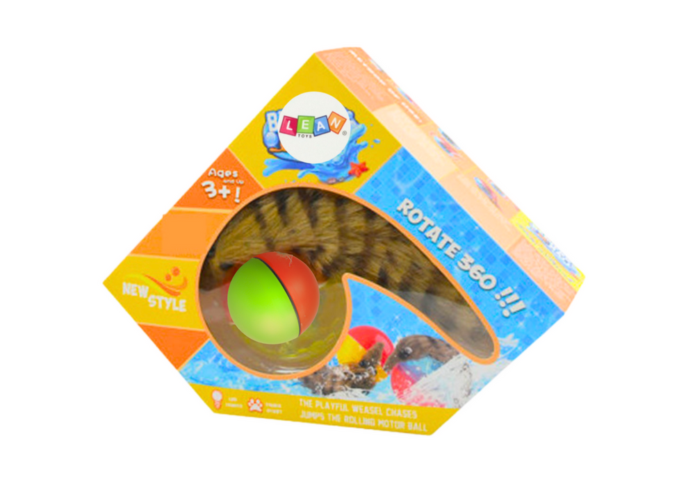 Bola de banho com cauda de furão peluda