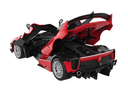 Blocos de construção Rastar 1:18 Ferrari FXXK EVO vermelho 88 peças