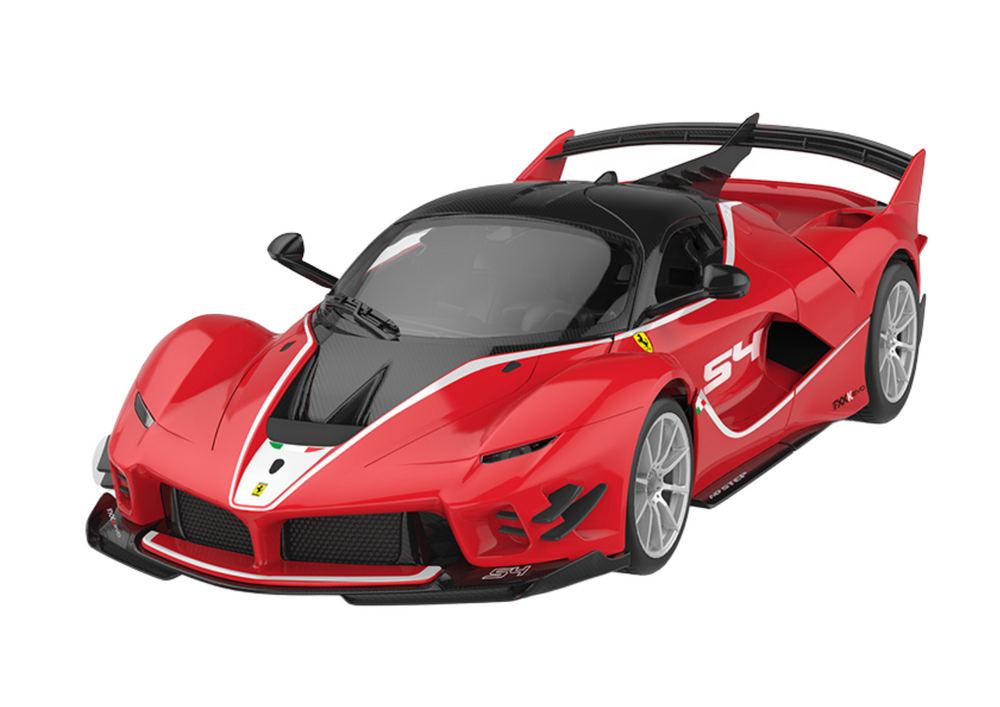 Blocos de construção Rastar 1:18 Ferrari FXXK EVO vermelho 88 peças