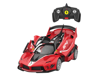 Blocos de construção Rastar 1:18 Ferrari FXXK EVO vermelho 88 peças