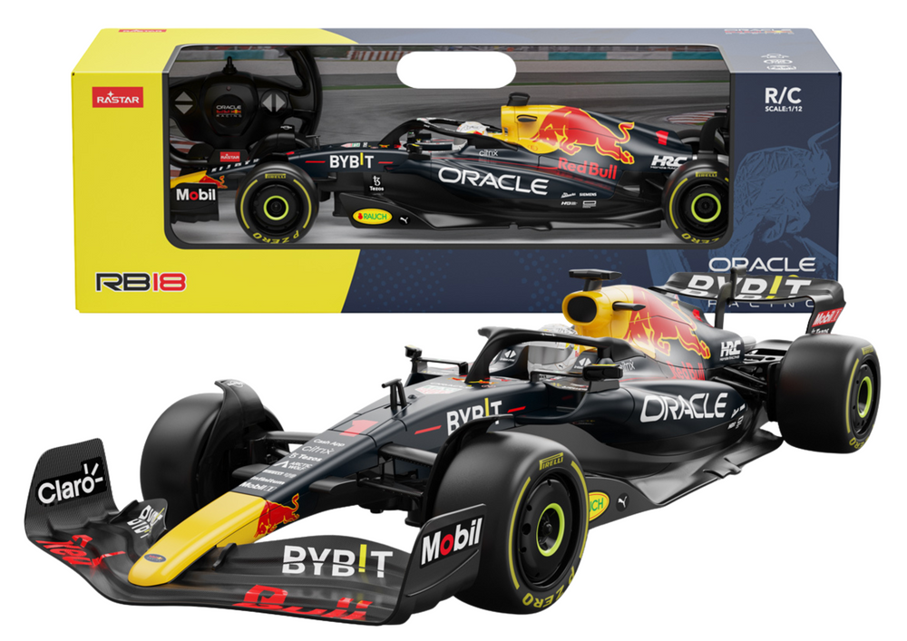 Carro Rastar 1:12 Red Bull RB18 F1 azul