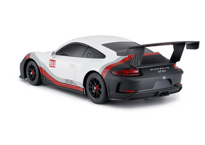 Carro RC Rastar 1:18 Porsche 911 GT3 branco cinza