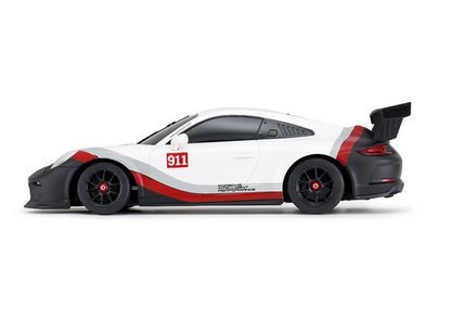 Carro RC Rastar 1:18 Porsche 911 GT3 branco cinza