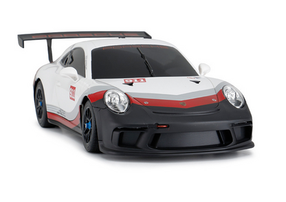 Carro RC Rastar 1:18 Porsche 911 GT3 branco cinza