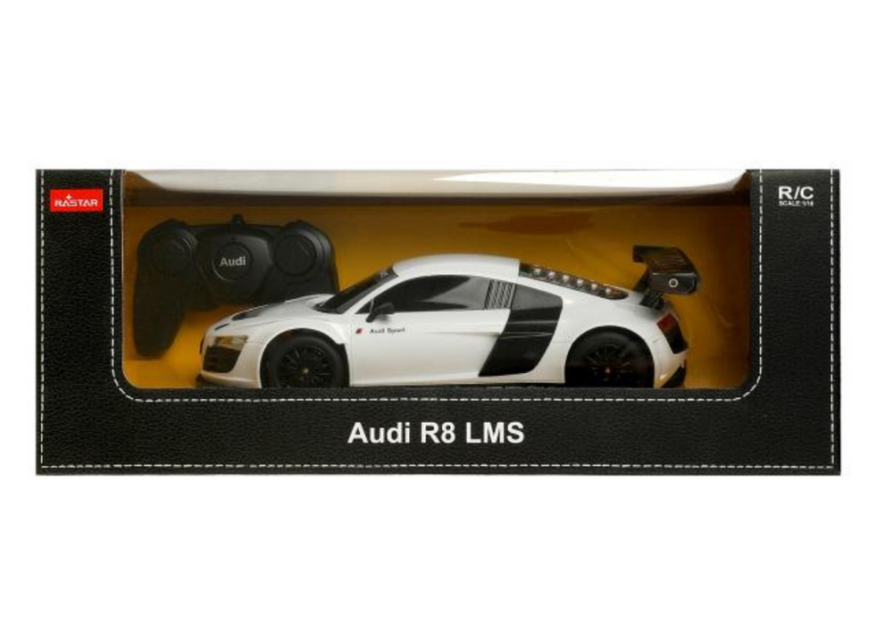 Carro RC 1:18 Audi R8 branco