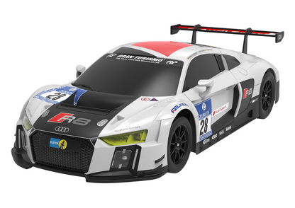 Carro RC 1:24 Audi R8 LMS branco preto