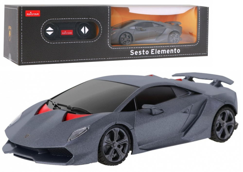 Carro RC 1:24 Lamborghini Sesto Elemento cinza