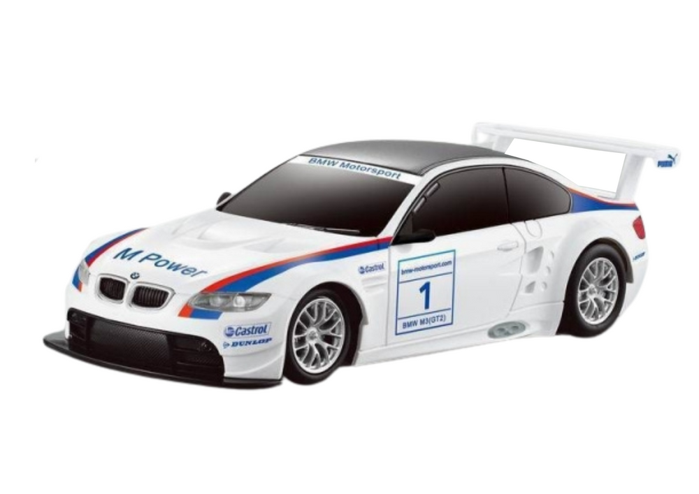 Carro RC 1:24 BMW M3 GT2 branco