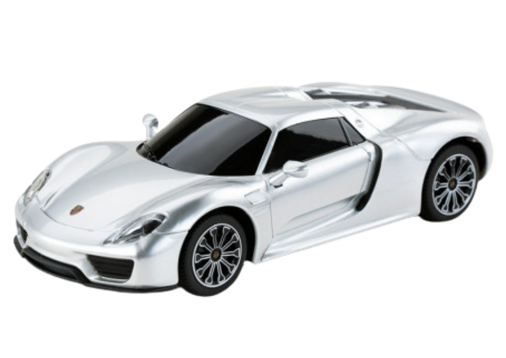 Carro RC 1:24 Porsche 918 Spyder prata