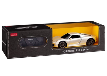 Carro RC 1:24 Porsche 918 Spyder prata