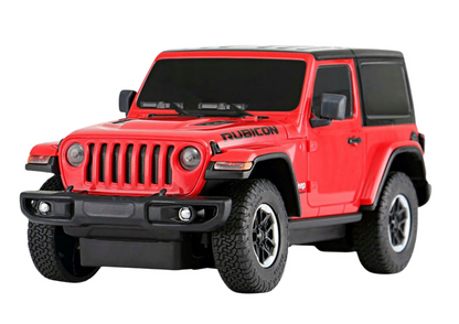 Carro RC 1:24 Jeep Wrangler JL Rubicon vermelho