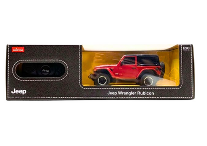 Carro RC 1:24 Jeep Wrangler JL Rubicon vermelho