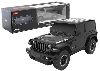 Carro RC 1:24 Jeep Wrangler JL Rubicon preto