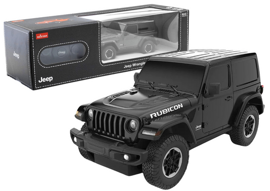 Carro RC 1:24 Jeep Wrangler JL Rubicon preto