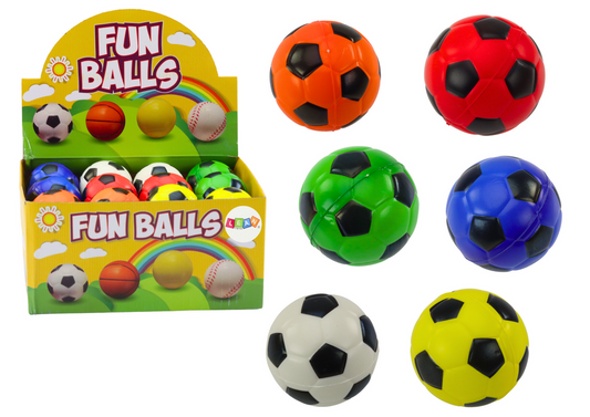 Bola de futebol espuma pequena 5.5 cm (1 unidade, sortido)