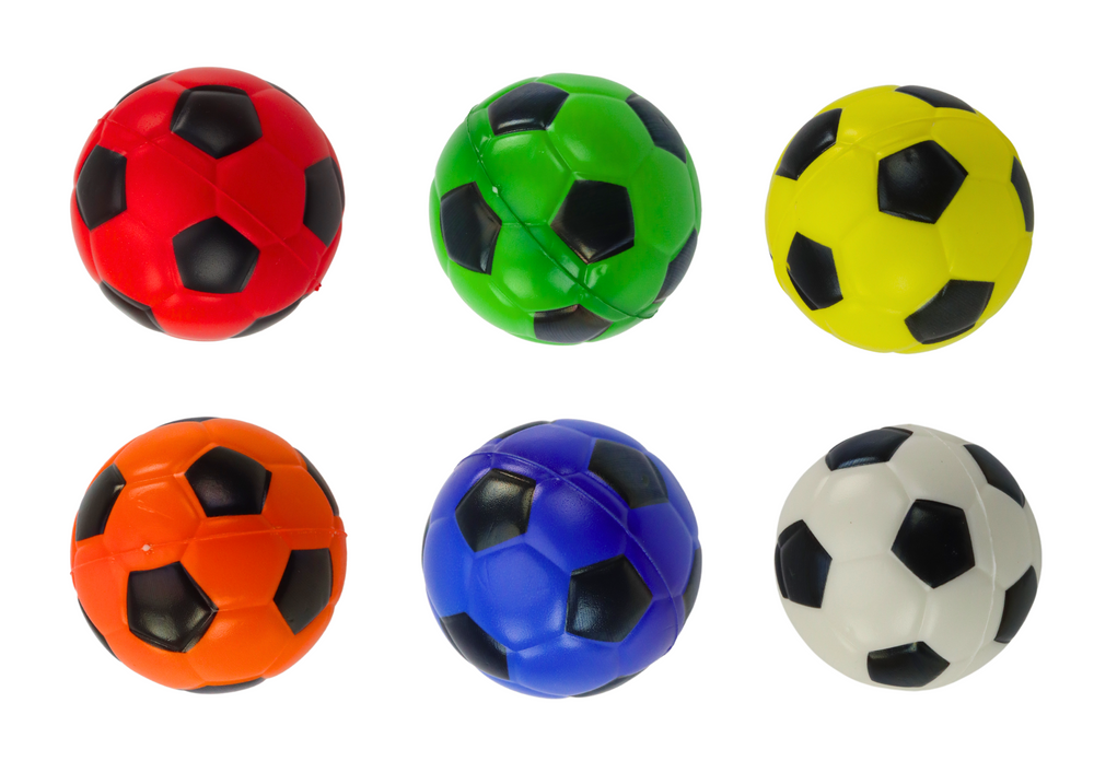 Bola de futebol espuma pequena 5.5 cm (1 unidade, sortido)