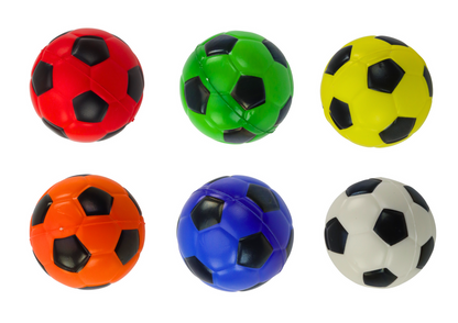 Bola de futebol espuma pequena 5.5 cm (1 unidade, sortido)
