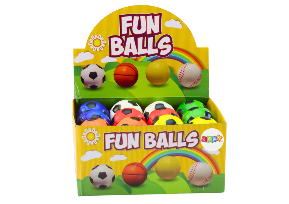 Bola de futebol espuma pequena 5.5 cm (1 unidade, sortido)