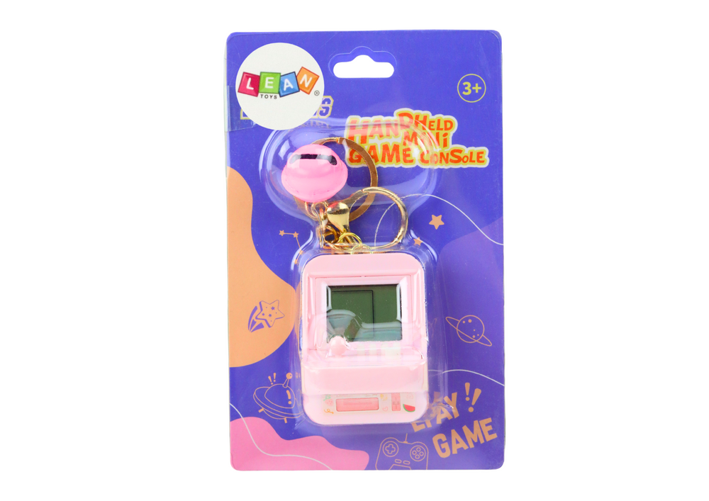 Jogo eletrónico Tetris porta-chaves rosa