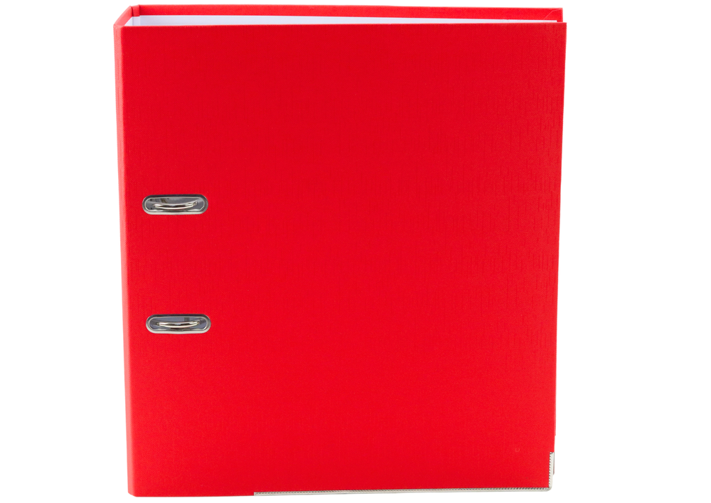 Capa A4 75 mm alavanca vermelho