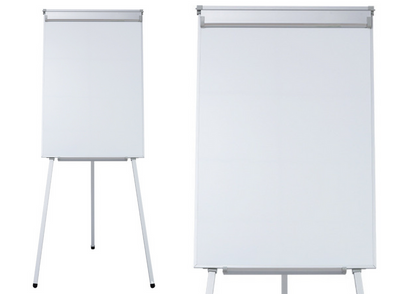 Quadro flipchart magnético com tripé 70x100 cm