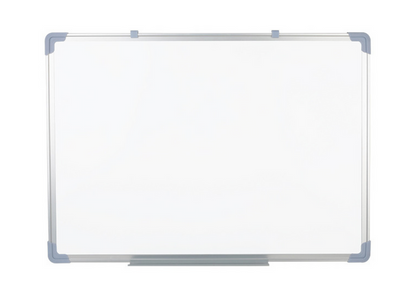 Quadro magnético branco suspenso de apagar a seco 90x60 cm