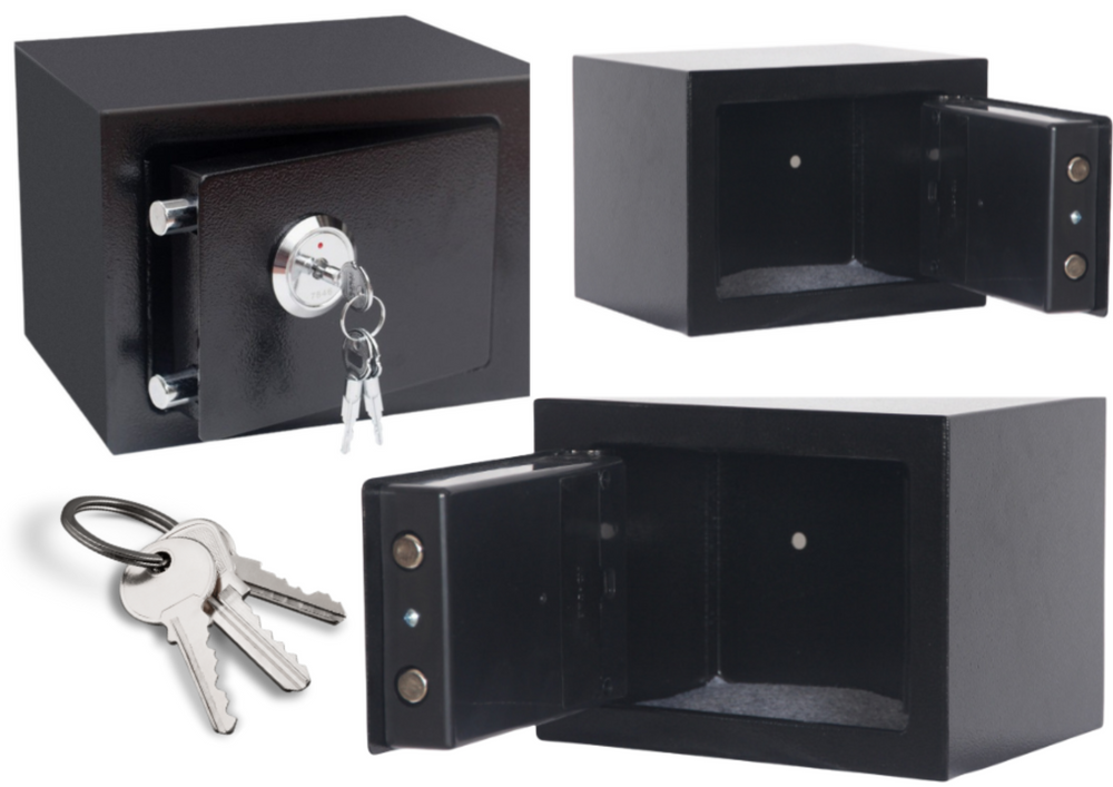 Cofre Steel Black 23x17x17cm