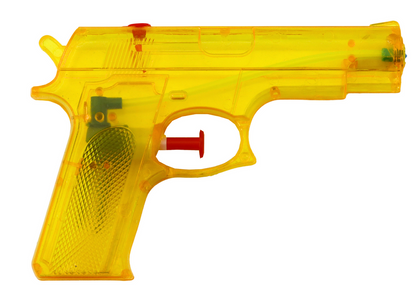 Pistola de água pequena amarela