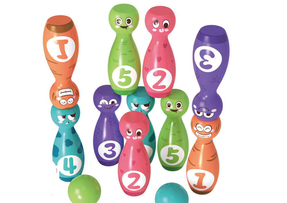 Jogo bowling bolas smiley