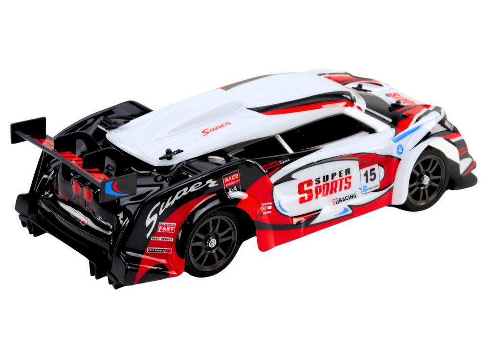 Carro RC drift branco/vermelho