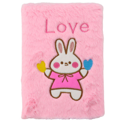 Caderno pautado A5 coelho rosa Love