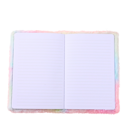 Caderno pautado dinossauro verde 3D colorido