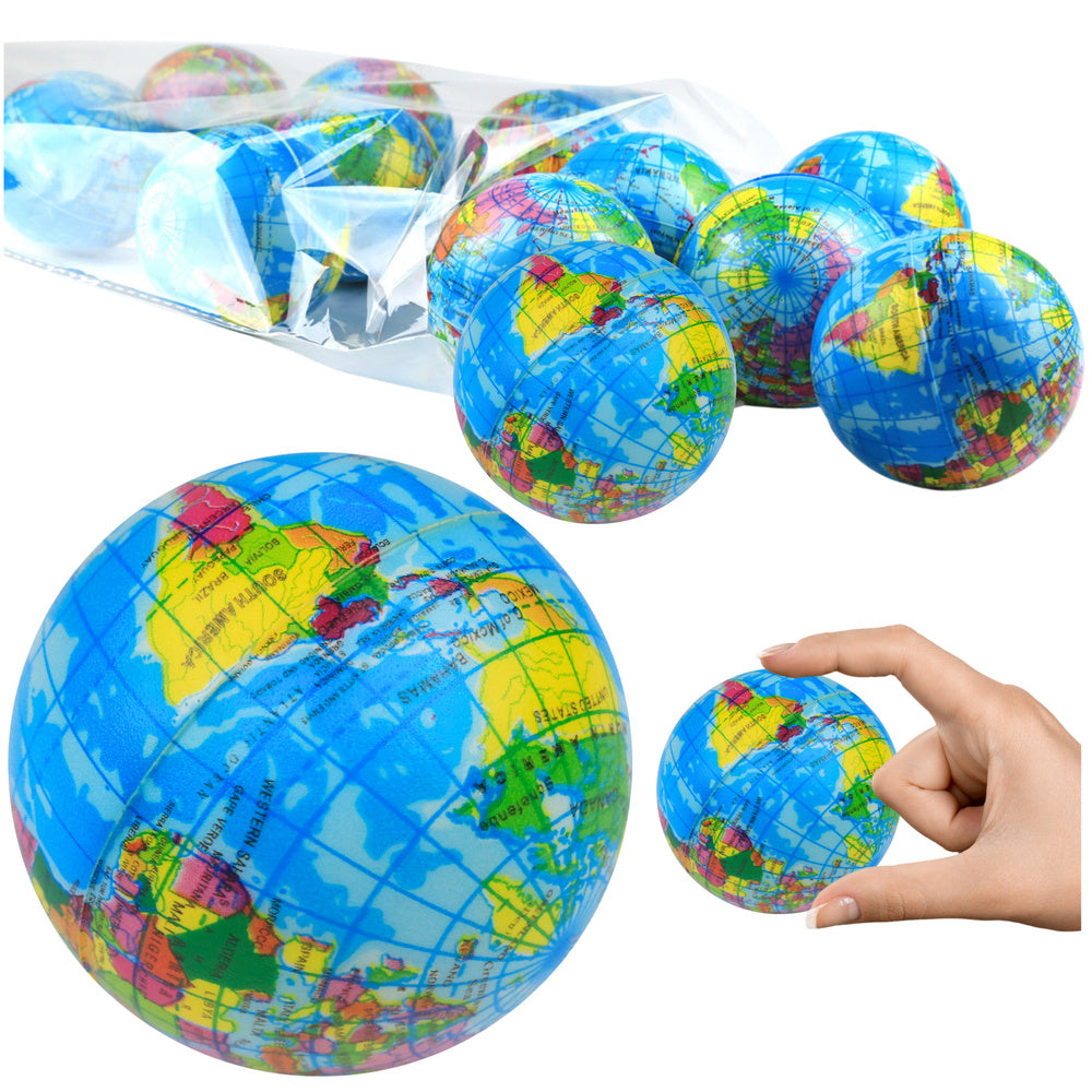 Bola anti-stress globo Terra 6 cm