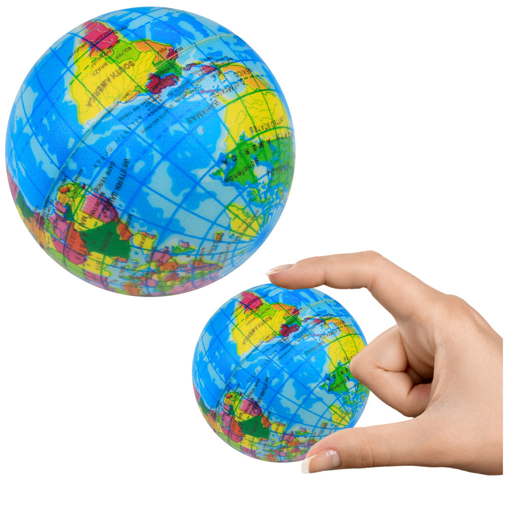 Bola anti-stress globo Terra 6 cm