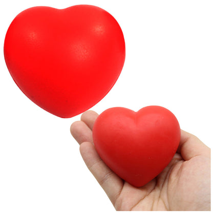 Bola anti-stress coração vermelho