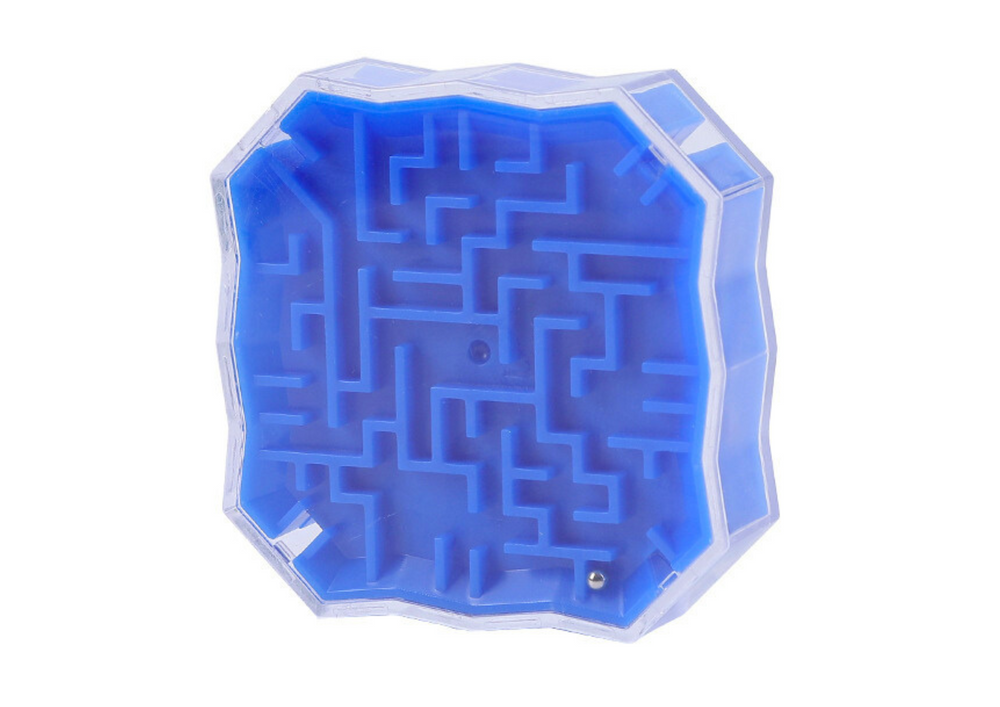 Jogo labirinto com bola azul