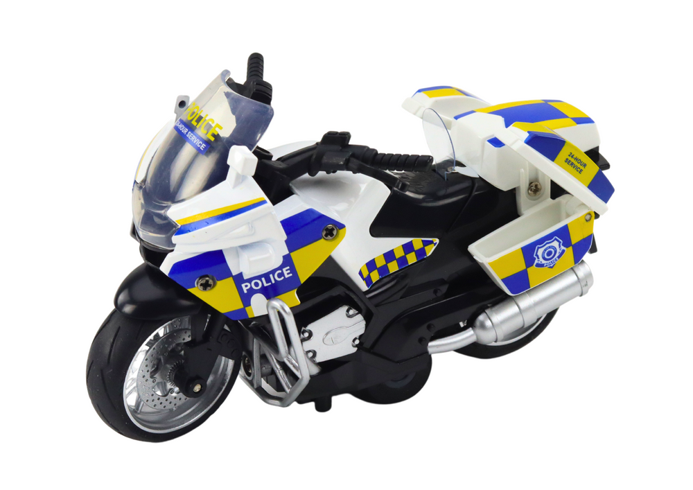 Mota polícia de fricção com luz e som