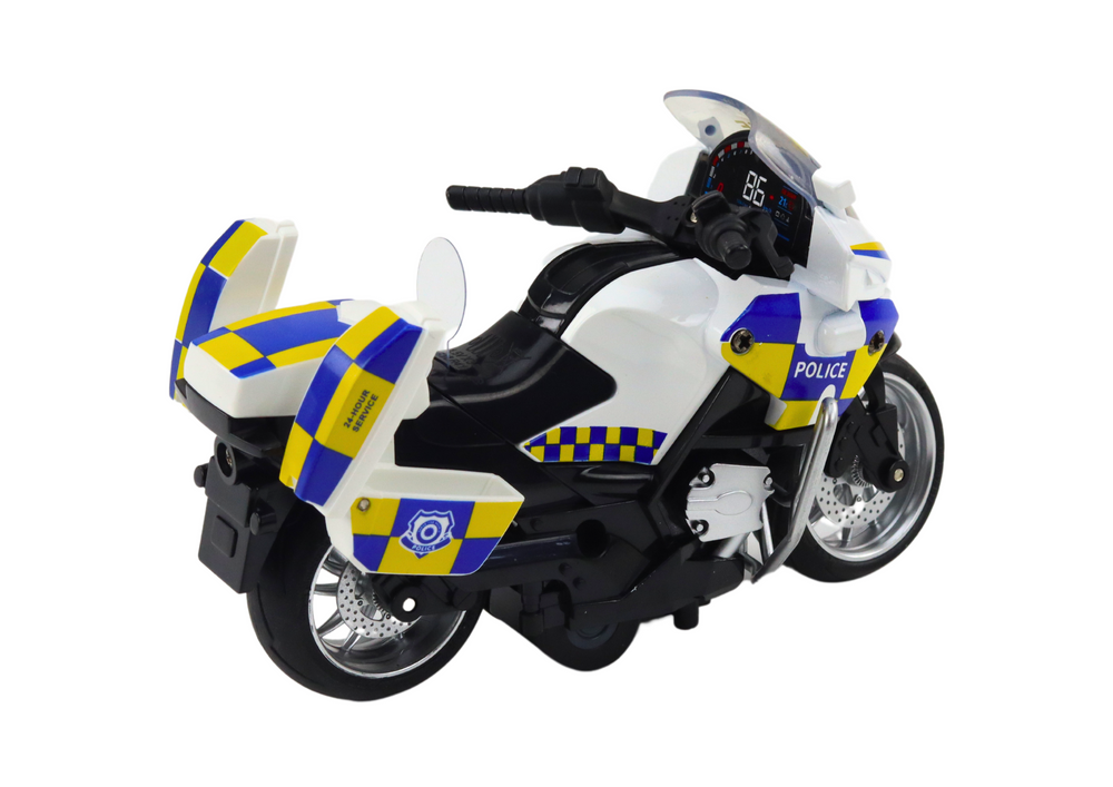 Mota polícia de fricção com luz e som