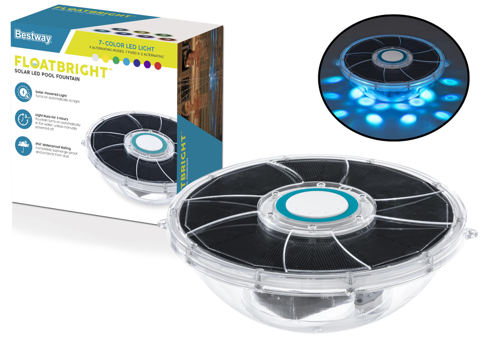 Fonte solar LED para piscina Bestway