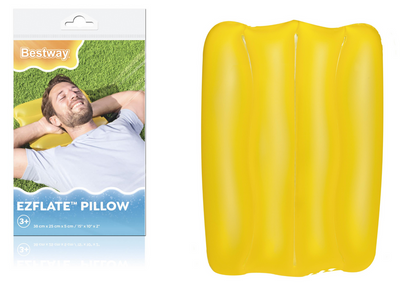 Almofada insuflável amarela 38x25 cm Bestway