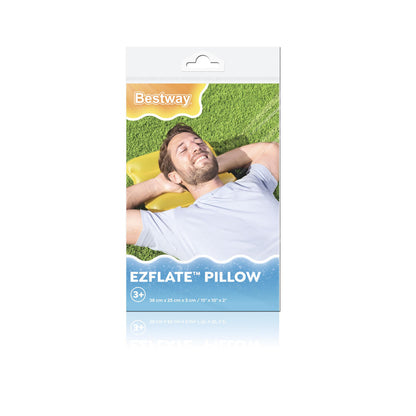 Almofada insuflável amarela 38x25 cm Bestway