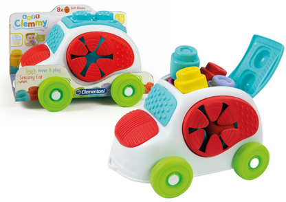 Carro sensorial com blocos Clementoni