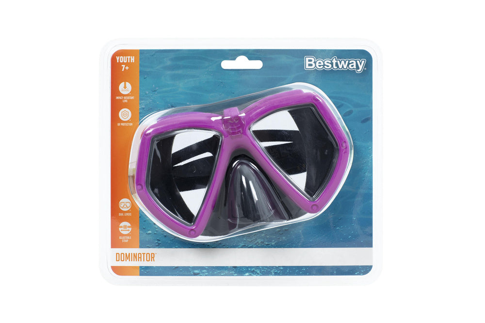 Máscara-óculos de natação rosa Bestway