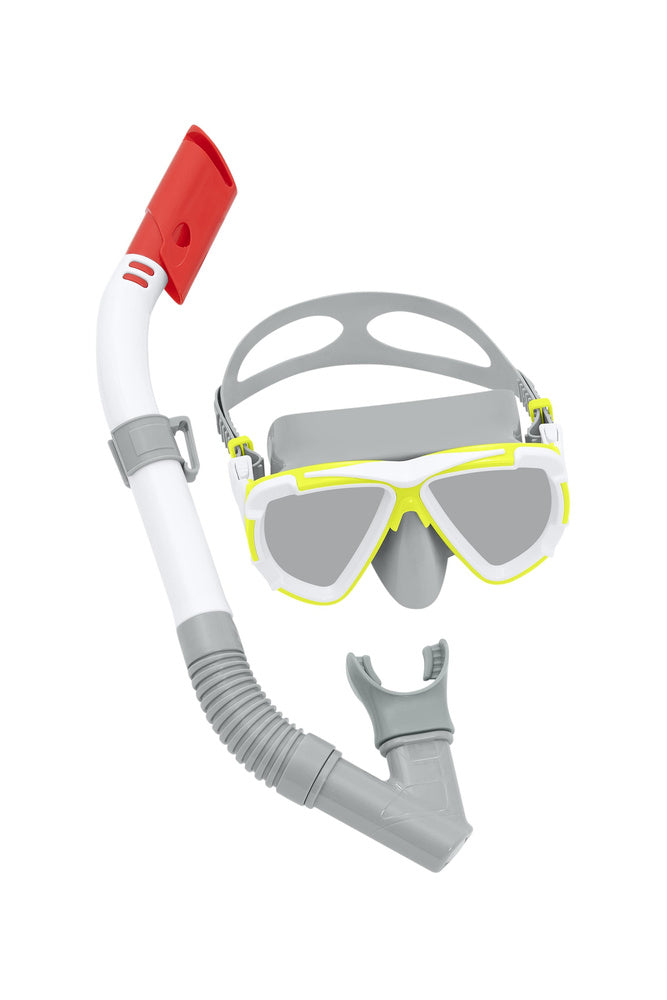 Conjunto de mergulho máscara e snorkel cinzento Bestway 24053