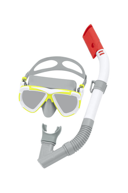 Conjunto de mergulho máscara e snorkel cinzento Bestway 24053