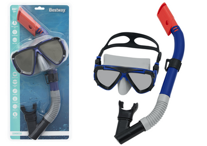 Conjunto de mergulho Máscara preta Snorkel Bestway