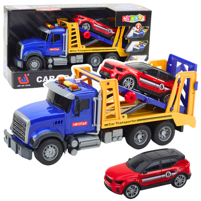 Camião cegonha transportador de carros com luz e som